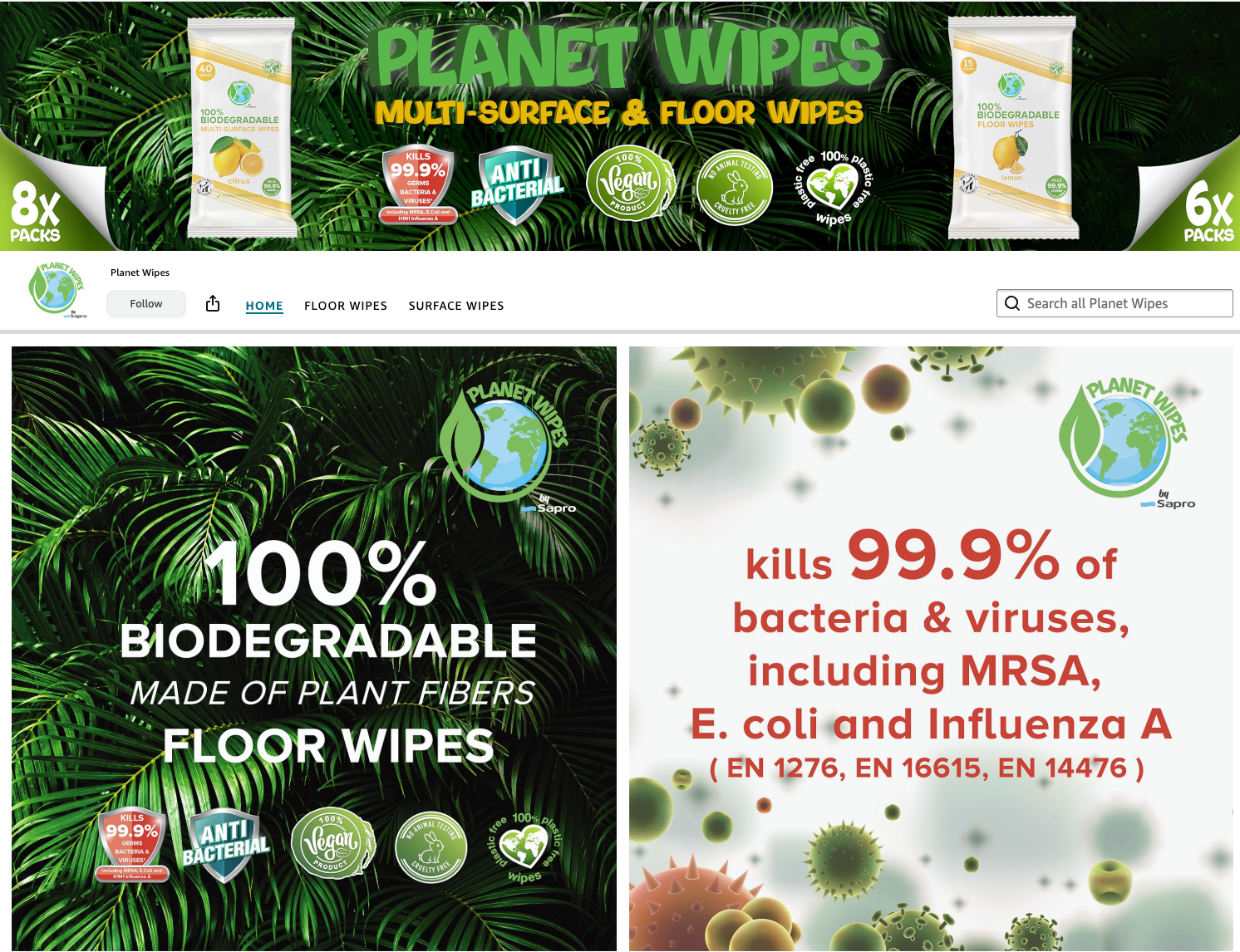 Planet Wipes by Sapro